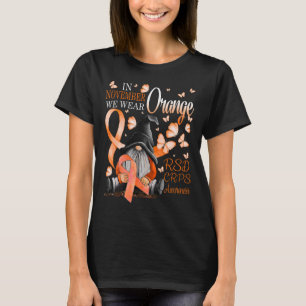 Gnomes In November We Wear Orange Crps Awareness B T-Shirt