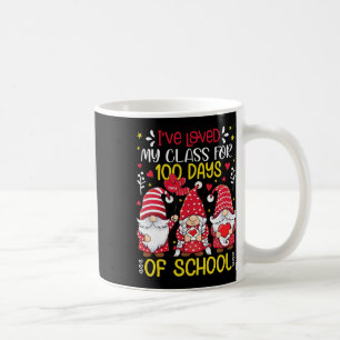 Gnomes I've Loved My Cl For 100 Days Teacher Valen Coffee Mug