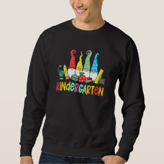 Gnomes Kindergarten Crew First Day Teacher Back To Sweatshirt