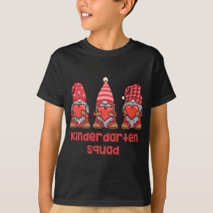 Gnomes Kindergarten Valentine Gift Teacher T-Shirt
