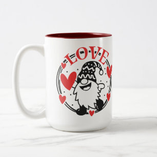 Gnomes Love Two-Tone Coffee Mug