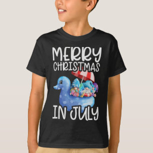 Gnomes Merry Christmas In July Tropical Christmas T-Shirt