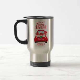 Gnomes merry christmas   travel mug
