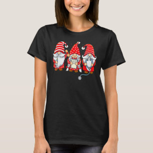 Gnomes Nurse Valentine Day Stethoscope Valentines  T-Shirt