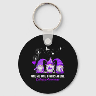 Gnomes One Fights Epilepsy Awareness Alone Key Ring