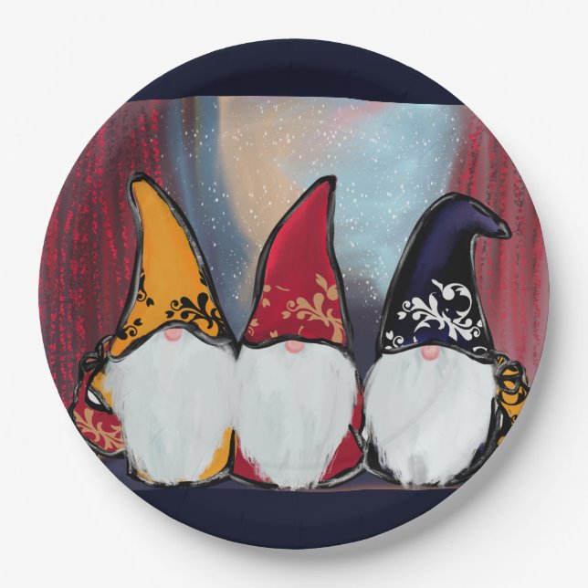  GNOMES         PAPER PLATE (Front)