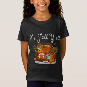 Gnomes Pumpkin It's Fall Y'all Tree Truck T-Shirt