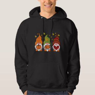 Gnomes Pumpkin Turkey Thanksgiving Day Cute Fall A Hoodie
