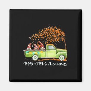 Gnomes Riding Truck Rsd Crps Awareness Magnet