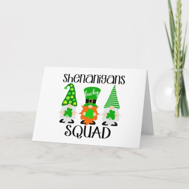 GNOMES SAY **HAPPY BIRTHDAY** GROUP  CARD (Front)