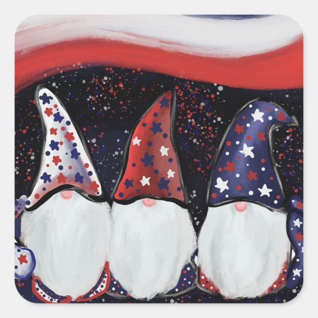 GNOMES   SQUARE STICKER (Front)