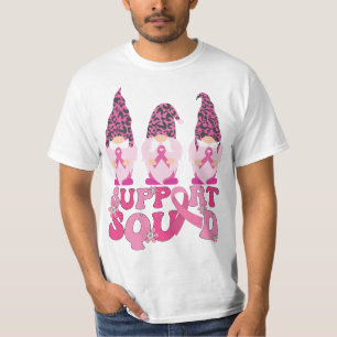 Gnomes Support Squad Breast Cancer Awareness  T-Shirt
