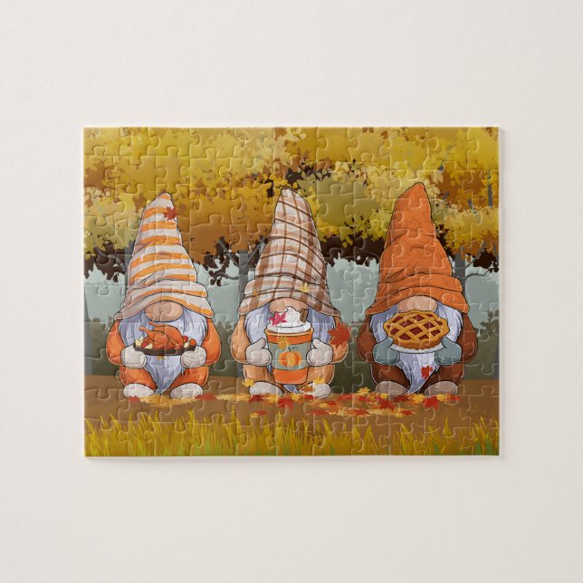 Gnomes Thanksgiving Puzzle (Horizontal)