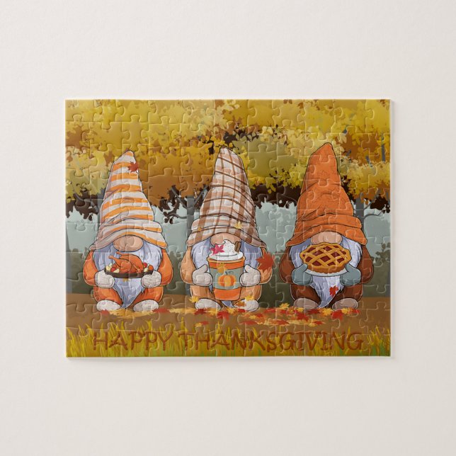 Gnomes Thanksgiving Puzzle (Horizontal)