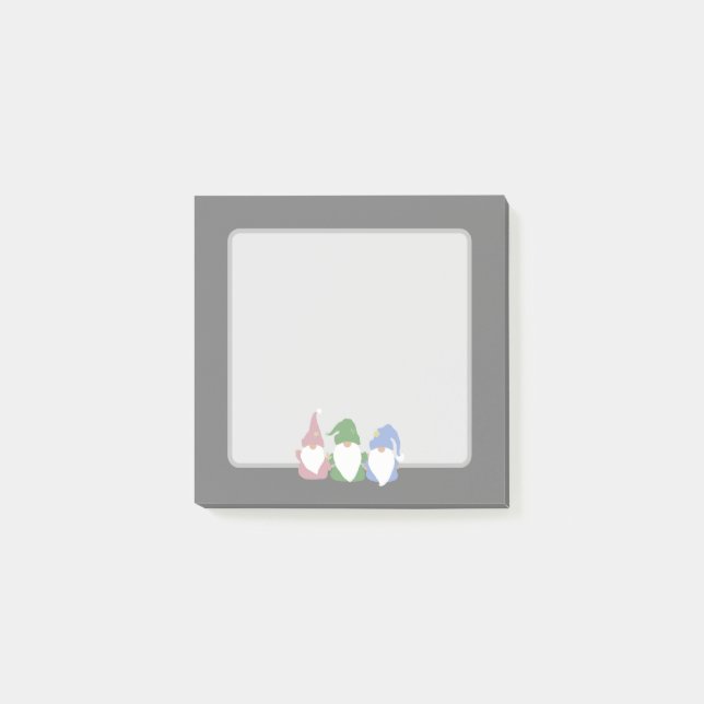 Gnomes Three Post-it Notes (Front)