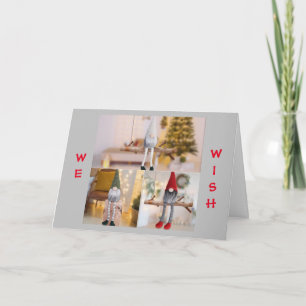 GNOMES WISH CHILD A HAPPY CHRISTMAS CARD
