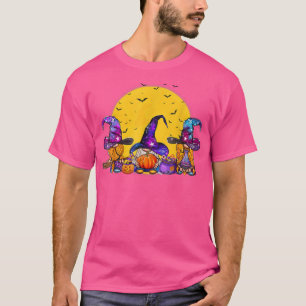 Gnomes Witch Halloween Costume Pumpkin Autumn Fall T-Shirt