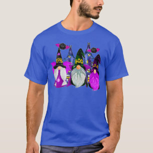 Gnomes Witch Scary Halloween Night Trick Or Treat T-Shirt