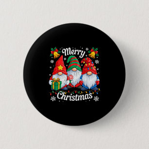 Gnomes Xmas Funny Merry Christmas Gnomes Men Women 6 Cm Round Badge