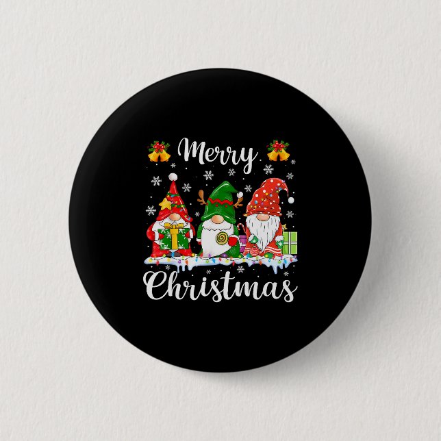 Gnomes Xmas Shirts Merry Christmas Men Women Kids  6 Cm Round Badge (Front)
