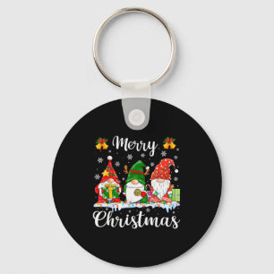 Gnomes Xmas Shirts Merry Christmas Men Women Kids  Key Ring