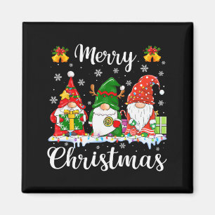 Gnomes Xmas Shirts Merry Christmas Men Women Kids Magnet