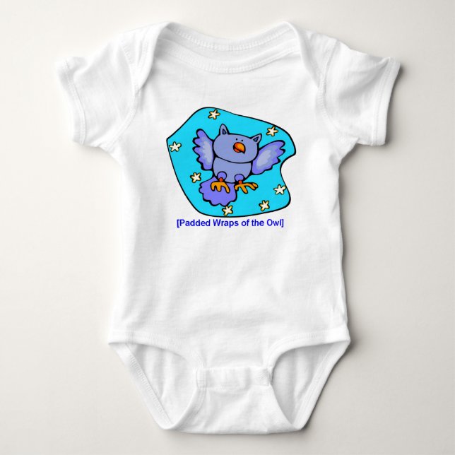 Gnomewear of the Owl Baby Bodysuit (Front)