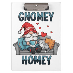 Gnomey homey gnome at home clipboard