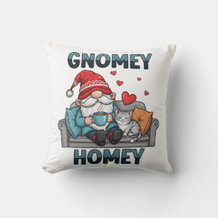 Gnomey homey gnome at home cushion