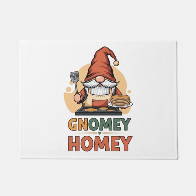 Gnomey homey pancakes design doormat (Front)