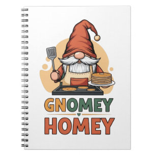 Gnomey homey pancakes design notebook