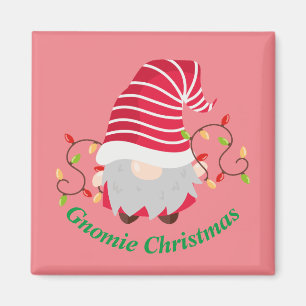 Gnomie Christmas Magnet