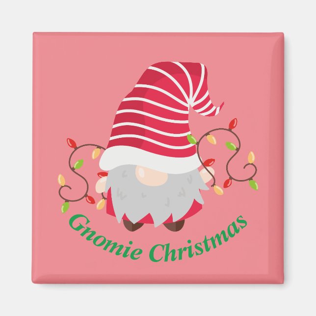 Gnomie Christmas Magnet (Front)
