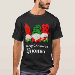 Gnomies Christmas Gifts Gnomo Gnomes Friends Merry T-Shirt