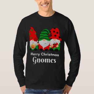 Gnomies Christmas Gifts Gnomo Gnomes Friends Merry T-Shirt