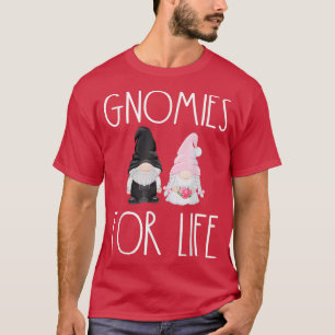 Gnomies For Life Funny Wedding Gnome Bride Groom M T-Shirt