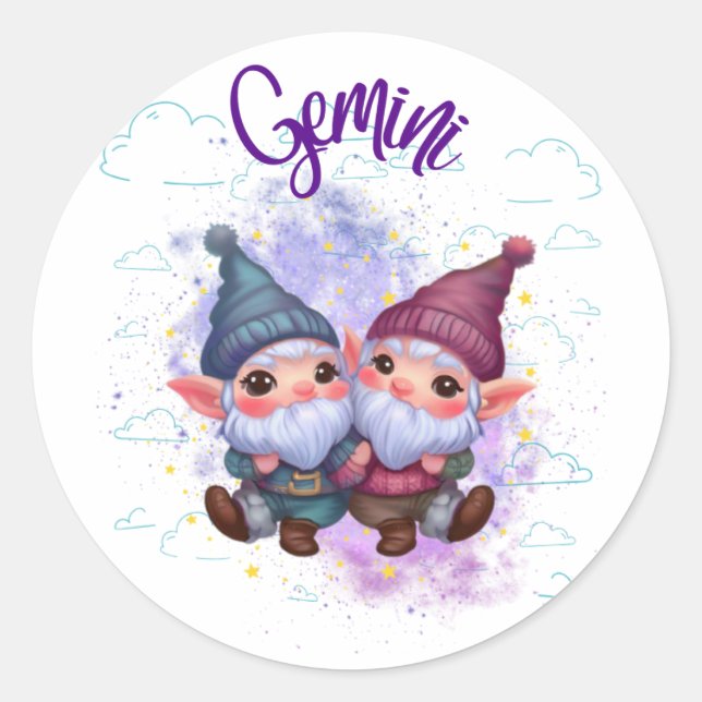 Gnomoscope Gemini Sticker (Front)