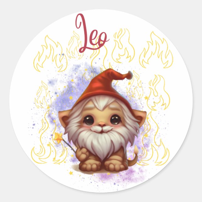 Gnomoscope Leo Sticker (Front)