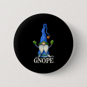 GNOPE Nordic Gnome Elf Scandinavian Tomte Swedish  6 Cm Round Badge