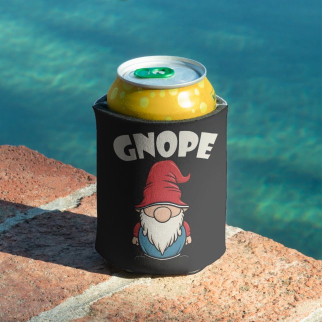 Gnope not Today Funny Gnome Lovers Can Cooler (In Situ Pool)