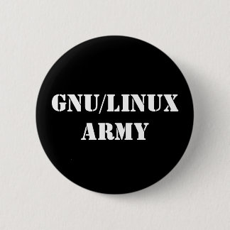 GNU/Linux Army 6 Cm Round Badge