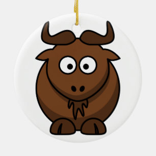 Gnu (Wildebeest) Christmas Ornament