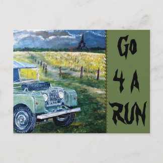 Go 4 A Run Postcard