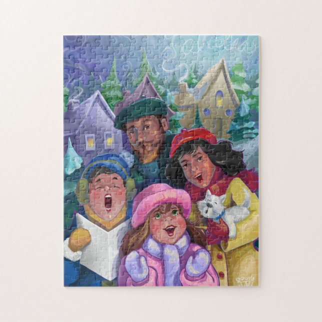 Go a Caroling Illustration Jigsaw Puzzle (Vertical)