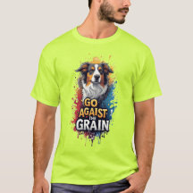 Go Against The Grain: Cheerful Dog Portrait