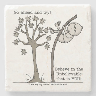 Go Ahead and Try Stone Coaster