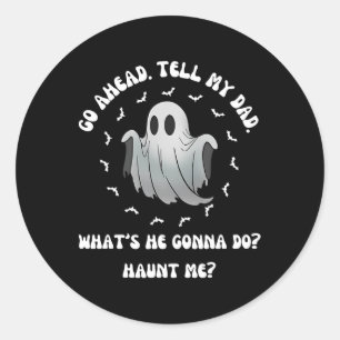 Go Ahead Classic Round Sticker