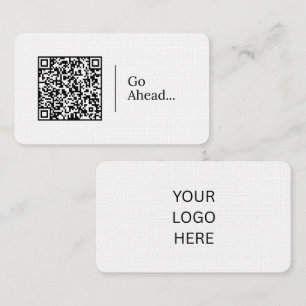 Go Ahead...   Customisable QR code And Logo Business Card