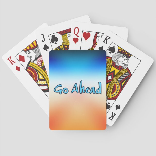 Go Ahead Playing Cards (Back)