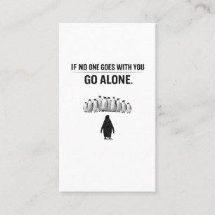 Go Alone Mentality – Stand Out From the Flock Moti Business Card